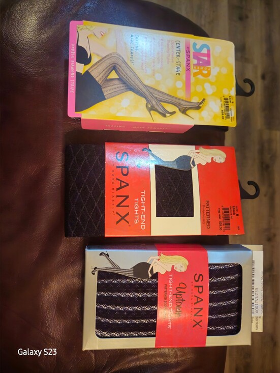 SPANX Accessories - SPANX Black Patterned Tight-End Tights Trio